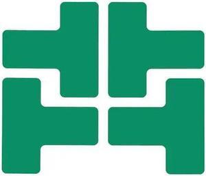 BRADY 104437 Floor Marking Tape, Polyester, Solid, Green, 2 in W., 8 mil