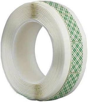 3M 4466W Double-Sided Foam Tape, 3/4 in W, 1 1/2 in L, 1/16 in, Polyethylene