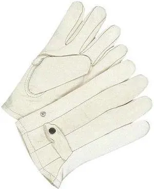 BDG 20-1-981-8 Cowhide Snapback Roper, Cinch Cuff, Keystone Thumb, Tan, XS, 1 PR