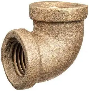 ZORO SELECT ZUSA-PF-10370 90 Degrees  Elbow Brass Brass Class 125 Pipe