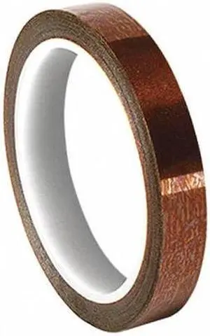 3M 1205 Film Tape,Polyimide,Amber,1 In. x 36 Yd.