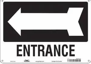 CONDOR 480K35 Safety Sign,14" Wx10" H,0.032" Thickness