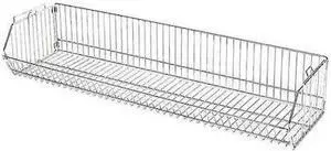 ZORO SELECT 45VY20 Stacking Basket 9"H x 48"W,Steel