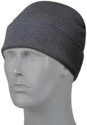 REFRIGIWEAR 0045RBLKOSA Watch Cap, Wool/Acrylic, Cuffless, Moisture-Wicking,
