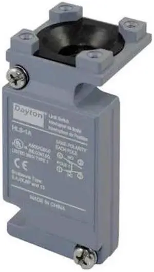 DAYTON 11X459 Limit Switch Body,1NO/1NC,10A at 600V