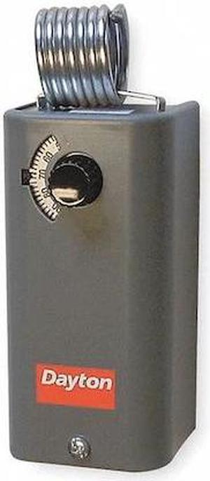 DAYTON 1UHH3 Line Volt Mechanical Tstat, Open/Close on Rise, Heat or Cool,