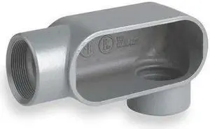 HUBBELL KILLARK LL67 Conduit Outlet Body,Iron,LL,2 In.