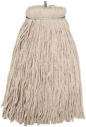 TOUGH GUY 16W223 16 in String Wet Mop, 16 oz Dry Wt, Screw On Connection,