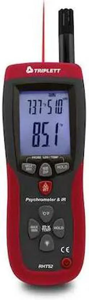 TRIPLETT RHT52 Psychrometer w/ Built In IR Thermometer