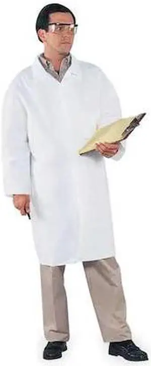 KLEENGUARD 44454 KleenGuard A40 Disposable Lab Coat, Microporous Film Laminate,