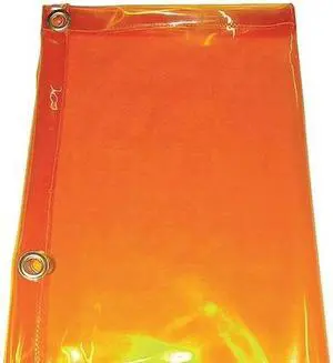 ZORO SELECT 22RN58 Welding Curtain, Transparent PVC, 8 ft. W., 6 ft. H., 13