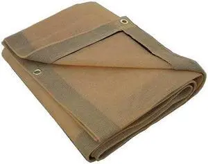 ZORO SELECT 5WUD8 Standard Duty Tarp, 10 x 30 ft, 10 Mil, Tan, Polyethylene