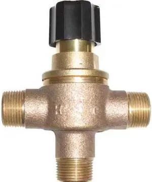 LEONARD VALVE 370-LF Mixing Valve,Brass,0.5 to 9 gpm