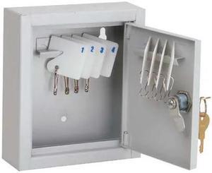ZORO SELECT 33J868 Key Box, Beige, Steel, Cam Lock, Powder Coated