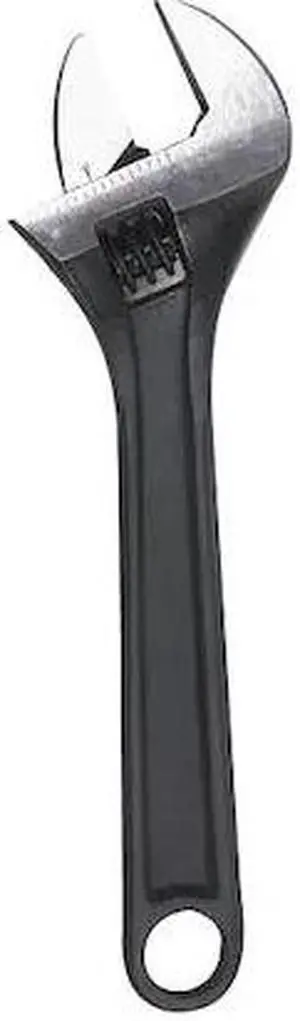 WESTWARD 1NYB2 Adj. Wrench,8",1" Cap.,Black