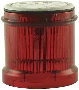 EATON SL7-FL24-R Tower Light Module, 24V AC, 24V DC, Red, 73 mm Dia., 3 in