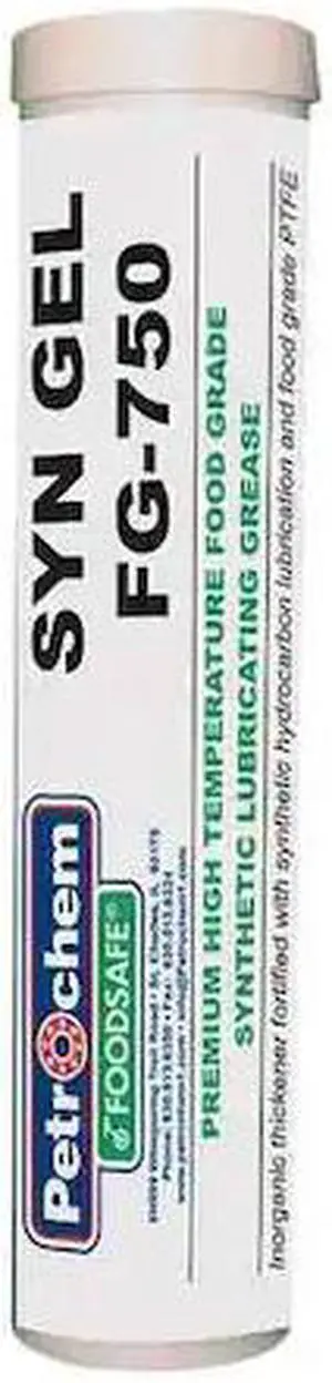 PETROCHEM FOODSAFE SYNGEL FG-750 Food Grade Synthetic High Temp Grease, 14 Oz.