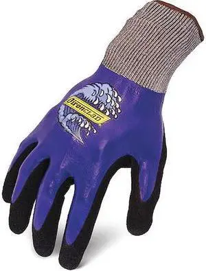 IRONCLAD PERFORMANCE WEAR R-HDR-02-S Coated Glove, Nitrile, Sandy, Palm and