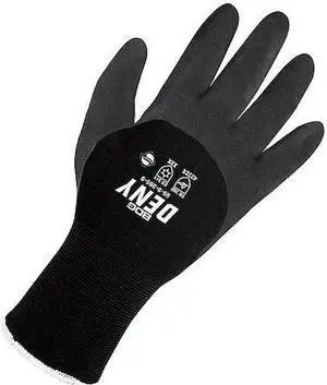 BDG 99-9-265-10 Lined Nitrile Coated Gloves, Foam Nitrile, Smooth, 3/4 Dip, Not