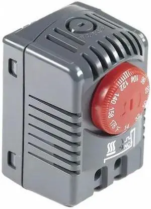 WIEGMANN TANC14176F Thermostat,2-23/64" H,1-35/64" W,Gray