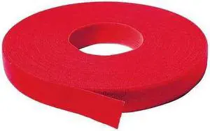 VELCRO BRAND ONE-WRAP 176064 3/4" W x 75' L Self-Mating RED One-Wrap Self