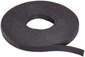 RIP-TIE W-75-HRL-BK 75 ft. L, 1.00" W, Black Nylon Hook-and-Loop Cable Tie
