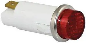 ZORO SELECT 20C846 Raised Indicator Light,Red,24V