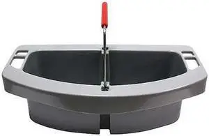 RUBBERMAID COMMERCIAL FG264900GRAY Caddy,Gray,Polyethylene