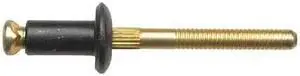 ZORO SELECT 4009PK Blind Rivet, Countersunk Head, 1/4 in Dia., 3/4 in L,