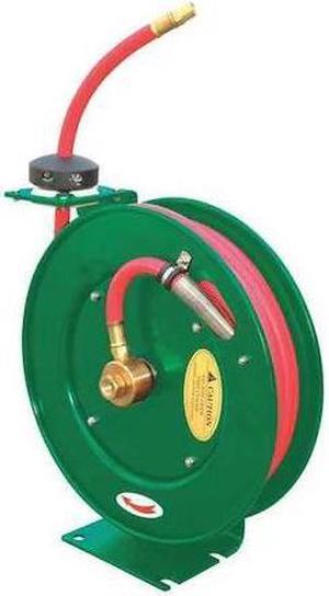 SPEEDAIRE 6WA70 Spring Return Hose Reel, 3/8 in Hose Diameter, 35 ft Length,