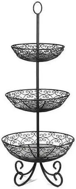 TABLECRAFT BKT3 Mediterranean Basket, 3 Tier