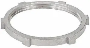 CALBRITE S64000LN00 IMC Locknut, 4 in, Threaded, 316 Stainless Steel, Polished