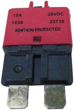 EATON BUSSMANN CB227-10 Automotive Circuit Breaker, CB227 Series, 10 A