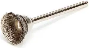WEILER 91233 Miniature Cup Brush,Crimped Wire,5/8"dia