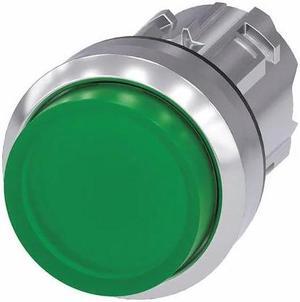 SIEMENS 3SU1051-0BB40-0AA0 Illuminated Push Button Operator, 22 mm, Green