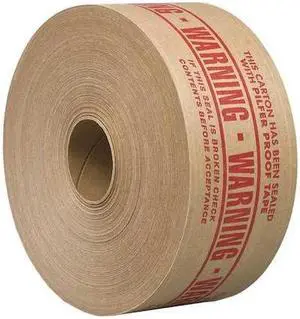 TAPECASE 15C804 Carton Tape,Paper,Brown/Red,3Inx450Ft