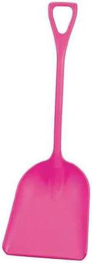 REMCO 69821 Hygienic Square Point Shovel, Polypropylene Blade, 28 in L, Pink