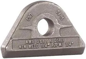 MAG-MATE PE0200 Pad Eye,11/16" Depth,3-1/4" L,2-1/8" W