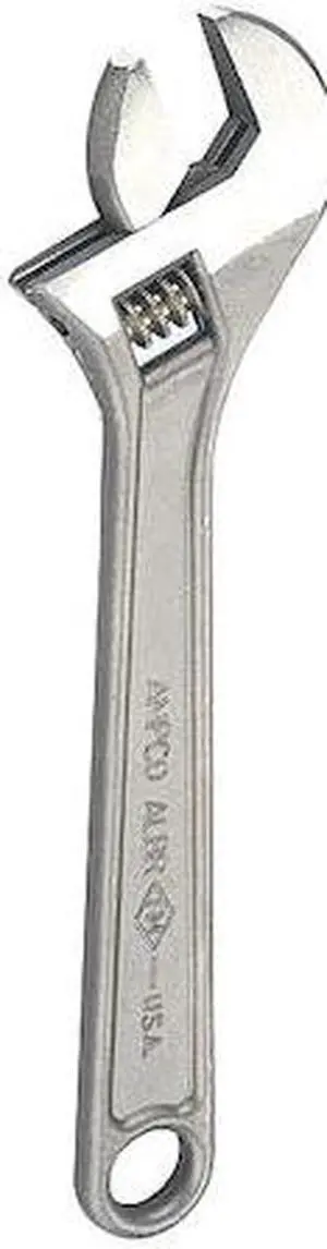 AMPCO SAFETY TOOLS W-70 Adj. Wrench, Nonspark, 6", 15/16", Natural