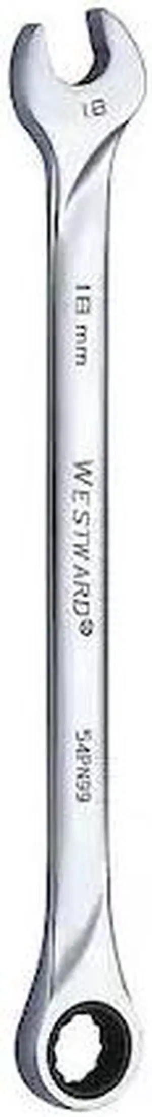WESTWARD 54PN99 Wrench,Combination/Extra Long,Metrc,18m