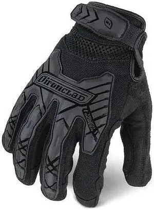 IRONCLAD PERFORMANCE WEAR IEXT-IBLK-05-XL Tactical Glove,Size XL,9" L,Black,PR
