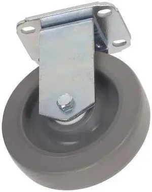 ZORO SELECT 4W921 Rgd NSF-Listed Plate Castr,Therm Rubber,4 in,165 lb