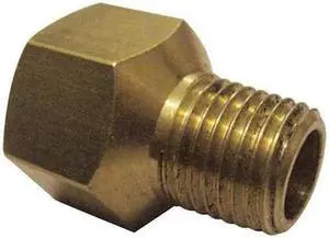 ZORO SELECT 6AYX8 3/8" FNPT x 1/4" MNPT Brass Reducing Adapter 10PK