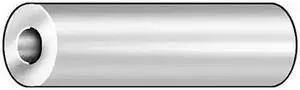ZORO SELECT MPB510 Spacer, 5/16 in Screw Size, Chrome Plated Steel, 1/2 in