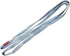 DAYTON 2MJY2 Web Sling, Type 5, 6 ft L, 2 in W, Polyester, Gray