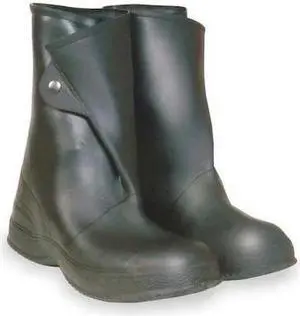 TALON TRAX 3XE90 Overboots,Mens,12,Button Tab,Blk,PVC,PR