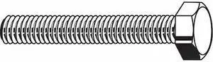 ZORO SELECT N01200.037.0100 Grade 5, 3/8"-16 Hex Head Cap Screw, Zinc Plated