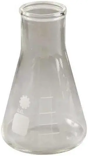 ZORO SELECT 5YHN3 Erlenmeyer Flask,Wide Neck,250 mL,PK12 (Formerly Lab Safety