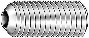 ZORO SELECT SDSS0060100CP-PK100 Socket Set Screw,Cup,6-32x1,PK100
