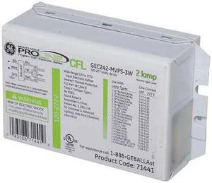 GE LIGHTING GEC-242-MVPS-3W CFL Ballast,Electronic,43/44W,120/277V